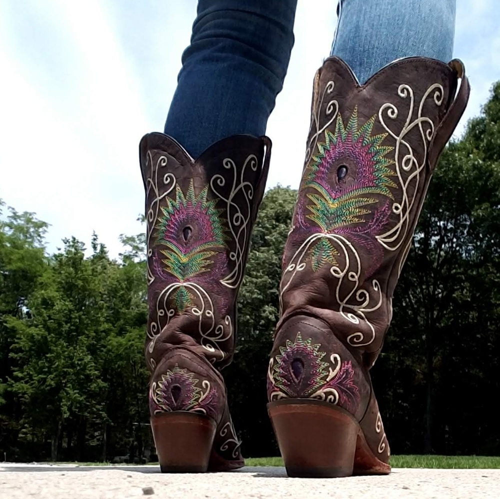 Tony Llama Peacock cowgirl boots